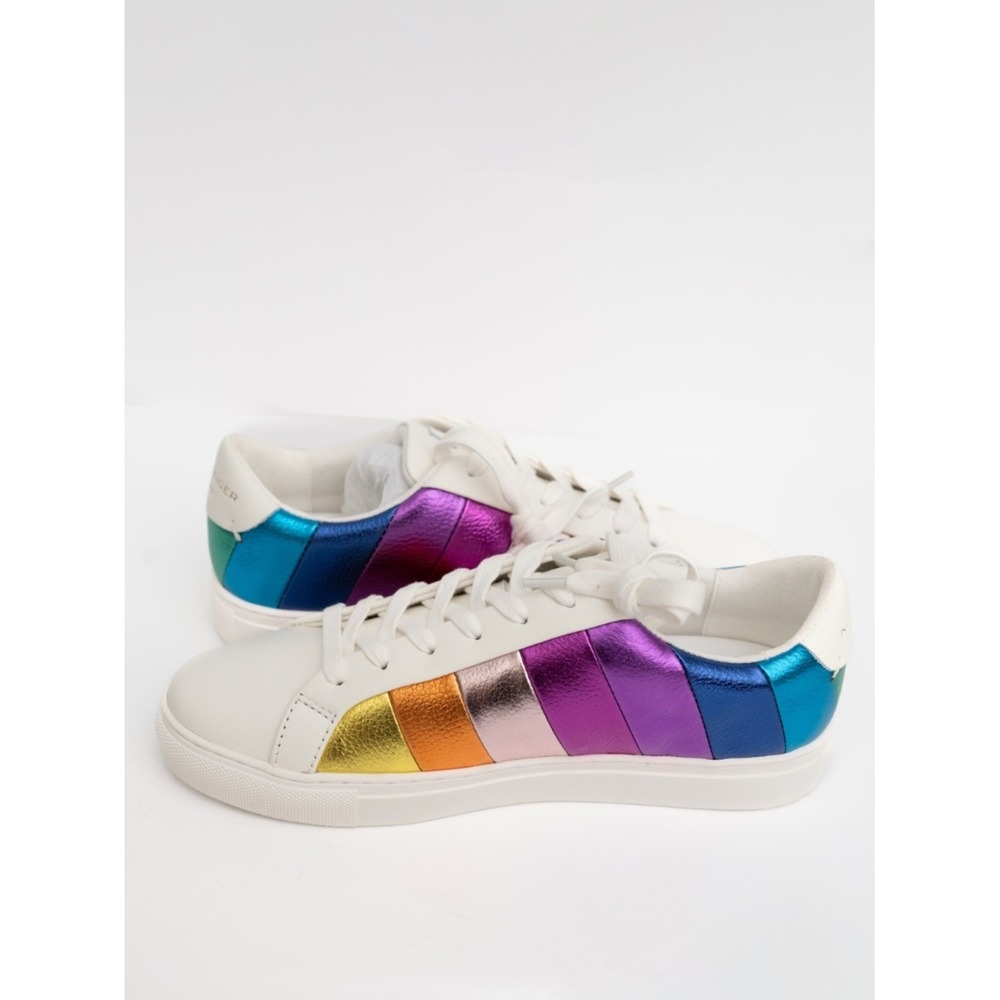 KURT GEIGER LONDON | New! Women's Lane Stripe Low-Top Sneakers - Picture 9 of 12